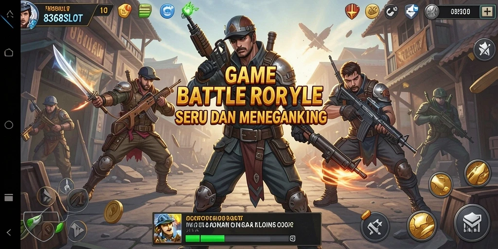 Tampilan gameplay seru dari 8368SLOT dalam pertempuran Battle Royale.