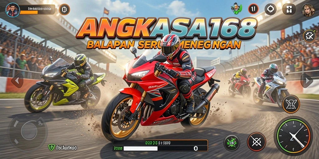 Gameplay seru balapan motor di ANGKASA168.
