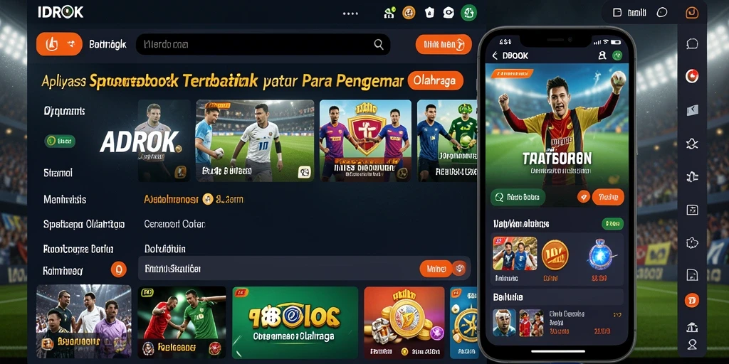 Screenshot IDROK menampilkan pengalaman taruhan olahraga yang seru dan interaktif.