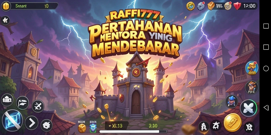 Tampilan screenshot game RAFFI777 yang menampilkan aksi Tower Defense yang seru.