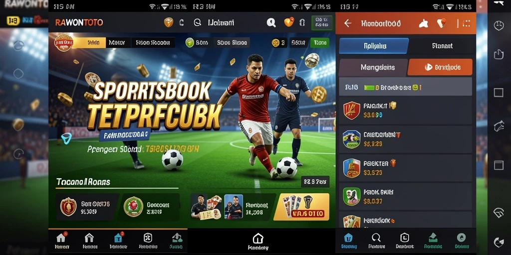 Screenshot gameplay yang menampilkan taruhan olahraga yang menarik.
