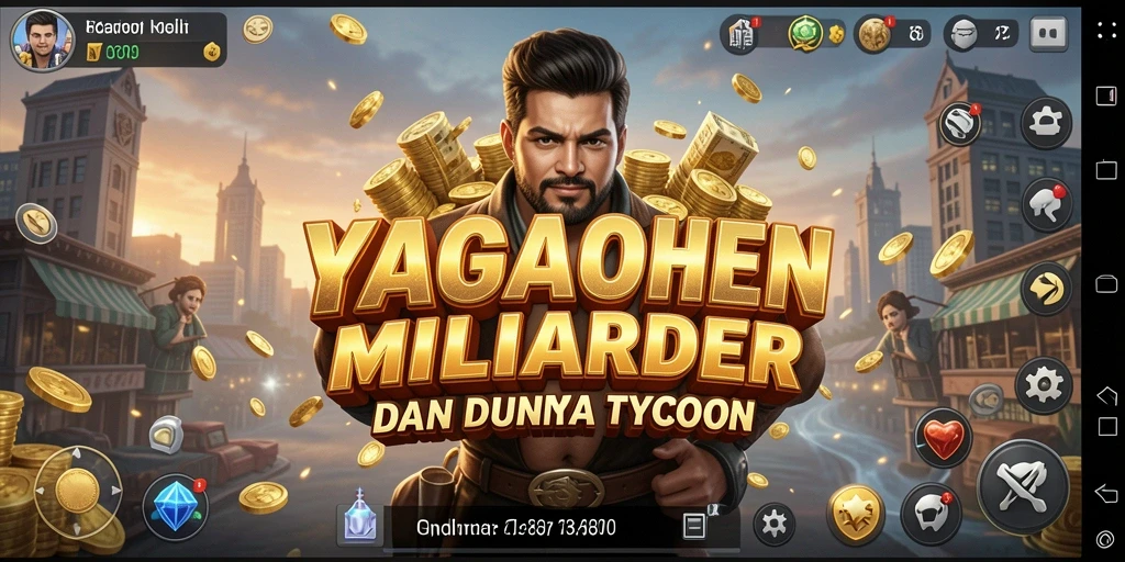 Tangkapan layar gameplay YAGAOHEN yang menunjukkan strategi bisnis yang menarik.